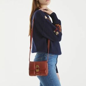 Demellier mini Alexandria Rust crossbody bag